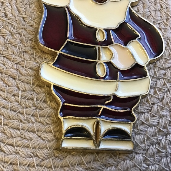 Vintage Santa sun catcher ornament. - Picture 3 of 3